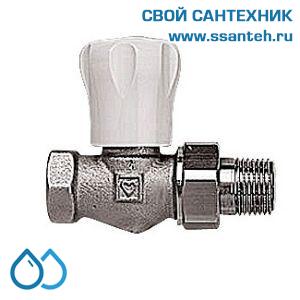 15328 HERZ 1552322 Клапан ручной радиаторный прямой, 3/4", Kvs 2,2 м3/час, PN 10 бар, 110°C, с точной предварительной настройкой.
