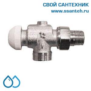 16241 HERZ 1774891 Клапан термостатический радиаторный осевой, 1/2"-"ЕК", Kvs 1,1 м3/час, PN 10 бар, 120°C
